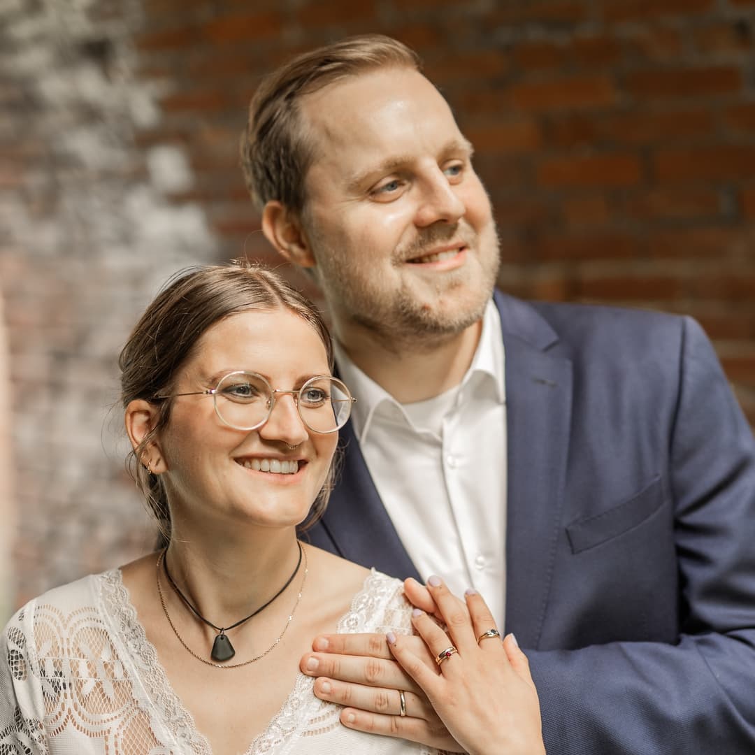 Sonja und Yann an der Standesamtlichen Hochzeit